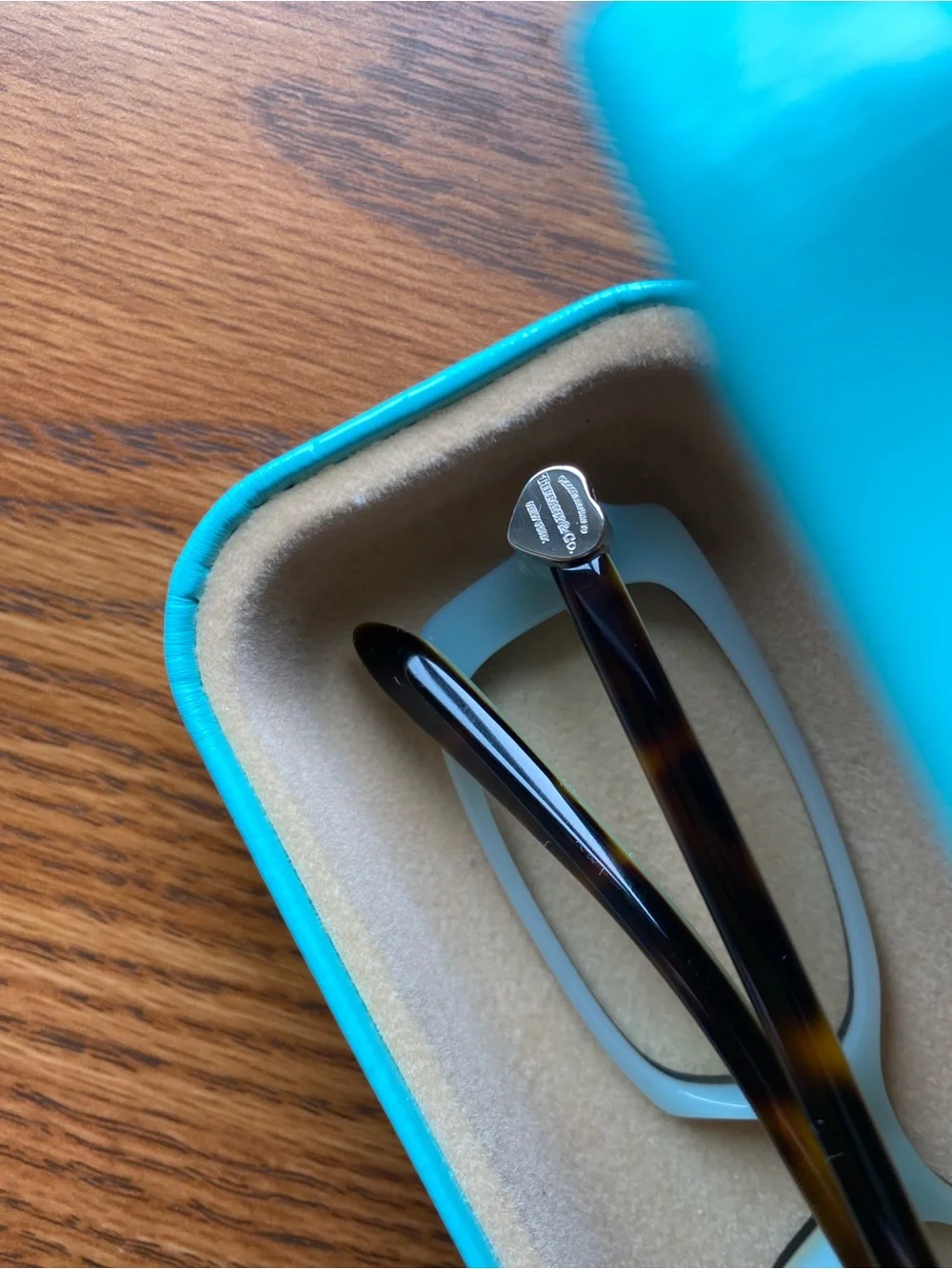 Tiffany & Co. Tortoiseshell Frames with Turquoise Case